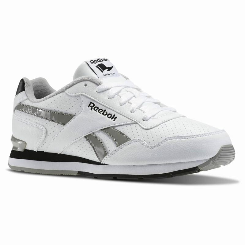 Tenisi Reebok Royal Glide S Clip Barbati Albi/Gri Romania XP7105IP